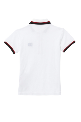 Cotton Piqué Polo-Shirt With DG Logo Embroidery
